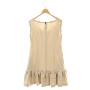 FOXEY NEW YORK リネンホイップワンピース 40 ベージュ 31924 /DO OS SH