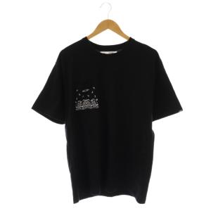 BANDANA POCKET TEETシャツ カットソー 半袖 L ブラック /HK OS AD