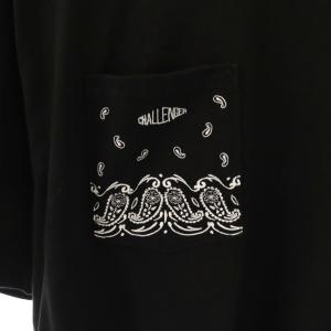 CHALLENGER BANDANA POCKET TEETシャツ カットソー 半袖 L ブラック /HK OS AD