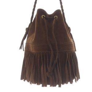 J&M DAVIDSON カーニバル スエード フリンジバッグ ショルダーバッグ 茶色 ブラウン /SR