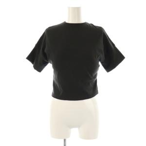 25SS BACK OPEN RIBBON TOPS カットソー 半袖 2 ブラック /ES OS