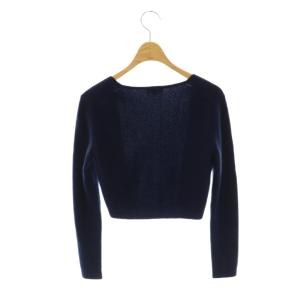 TOCCA カシミヤ カーディガン ボレロ ニット XS ネイビー /ES OS