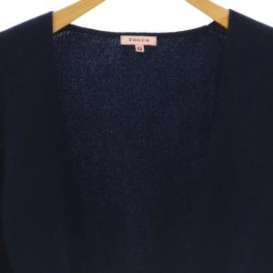TOCCA カシミヤ カーディガン ボレロ ニット XS ネイビー /ES OS