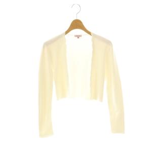スカラップ カーディガン ボレロ ニット XS ホワイト /ES OS
