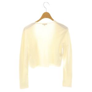 TOCCA スカラップ カーディガン ボレロ ニット XS ホワイト /ES OS