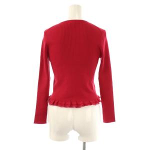 TOCCA コットン カーディガン リブニット XS ダークピンク /ES OS