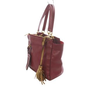 Chloe エデン トートバッグ レザー パスケース付き 赤 レッド /AQ OS OH