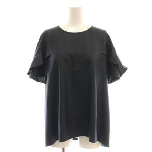 25年 45277 Tops Flounce Petal ブラウス 40 ダークネイビー