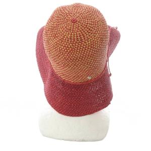 HELEN KAMINSKI ラフィアハット 帽子 赤 レッド 茶色 ブラウン /SR