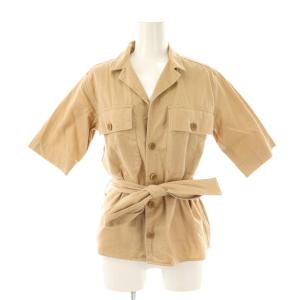 半袖シャツ ベルト付き 2 ベージュ /HK OS