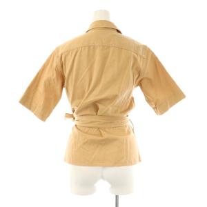 POLO RALPH LAUREN 半袖シャツ ベルト付き 2 ベージュ /HK OS