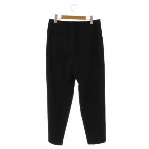 UNTITLED 近年モデル タックテーパードパンツ ストレッチ 3 ブラック /HK OS