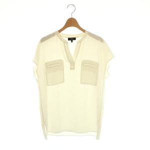 23SS POWDER CREPE PKT POPOVER J ブラウス シャツ スキッパー S アイボリー