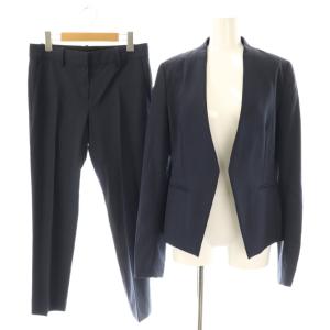 TAILOR セットアップ ジャケット×パンツ ノーカラー 2 ネイビー /HK OS