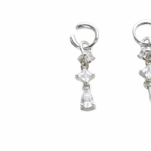 ete ビジュー 925 ミニマムイヤリング シルバー /SR