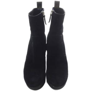 LOUIS VUITTON モノグラム スエード ショートブーツ 38 ブラック