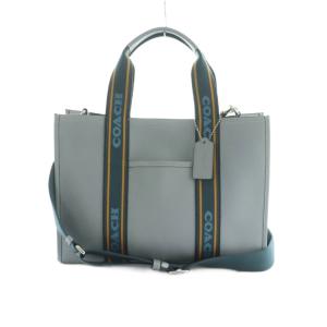 スミス 2WAY トートバッグ ショルダーバッグ レザー ライトブルー 水色 CM067 /MI OS