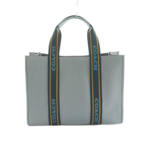 COACH スミス 2WAY トートバッグ ショルダーバッグ レザー ライトブルー 水色 CM067 /MI OS