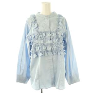 24SS frill bustier layered like SH ブラウス フリル F ライトブルー