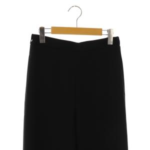 L'Appartement 24AW Double cloth Easy Pants ストレートパンツ スラックス 36 黒 ブラック