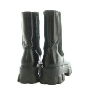 PRADA モノリス ショートブーツ 36.5 ブラック