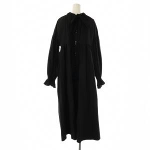 MACHATT リボンバックティアードドレス ワンピース ロング F ブラック /DF OS SH