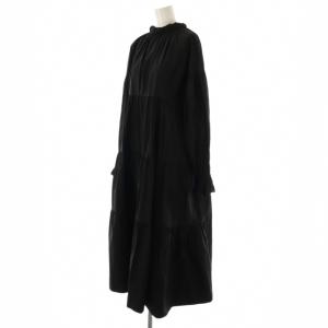 MACHATT リボンバックティアードドレス ワンピース ロング F ブラック /DF OS SH