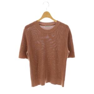 25SS Summer Lurex Tonya Sweater ラメニット セーター 半袖 40 ブラウン