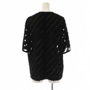 theory luxe 25SS Bayville Jacquard Remi Blouse ブラウス シャギー 半袖 038