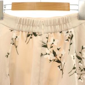 FRAY I.D 25SS シアーマグノリアスカート フレア マキシ ロング 1 アイボリー /AT OS