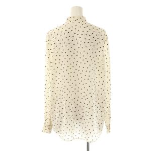 allureville 23AW ドットフリルブラウス 長袖 2 ホワイト /HK OS