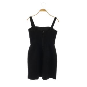 D&G ウールキャミソールワンピース ミニ 36 黒 ブラック /AT OS