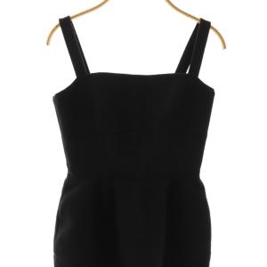 D&G ウールキャミソールワンピース ミニ 36 黒 ブラック /AT OS
