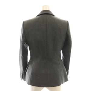 D&G ウールジャケットスカートセットアップ テーラード 36 グレー /CX OS