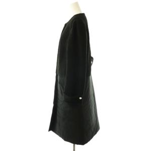 René 5138040 ボア キルティング 切り替えコート 36 ブラック