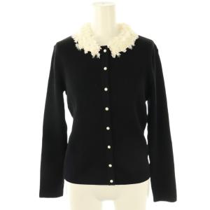 24年 フリルカーディガン 36 ブラック
