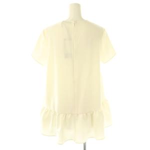 YOKO CHAN YOKOCHAN ショートスリーブ フリル ブラウス 半袖 38 白 ホワイト /AT OS