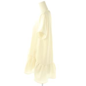 YOKO CHAN YOKOCHAN ショートスリーブ フリル ブラウス 半袖 38 白 ホワイト /AT OS