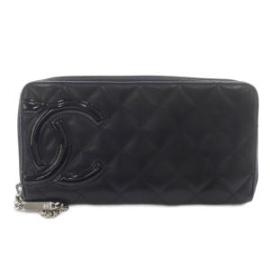 カンボンライン 17番台 ラウンドファスナー ココマーク 長財布 ブラック