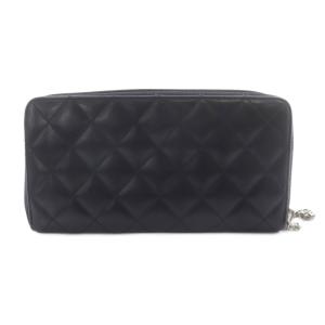 CHANEL カンボンライン 17番台 ラウンドファスナー ココマーク 長財布 ブラック