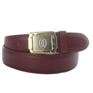サントス マストライン ベルト レザー ボルドー /YO4 OH