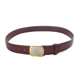 Cartier サントス マストライン ベルト レザー ボルドー /YO4 OH