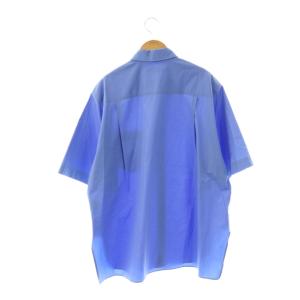 ebure コットン ショートスリーブシャツ 38 ブルー /DF OS