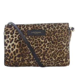 LAZARUS ショルダーバッグ ワンショルダー 斜め掛け ハラコ レオパード ブラウン /YO27