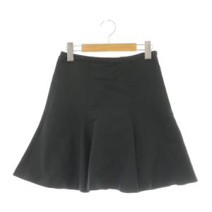 サーキュラー ミニスカート 36 ブラック 黒 フレア /DF OS