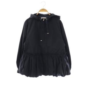 25SS 撥水バルーンペプラムブルゾン マウンテンパーカー 36 ネイビー /ES OS