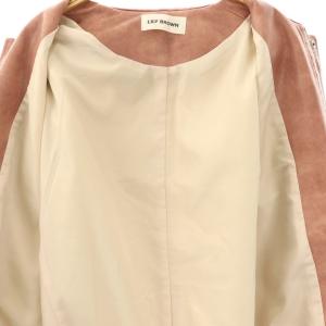 Lily Brown LilyBrown 24AW ヴィンテージ フェイクレザーブルゾン ジャケット F ピンクブラウン /ES OS