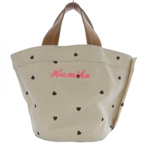 ロンハーマン別注  ハート キャンバス トートバッグ ホワイト LD2507