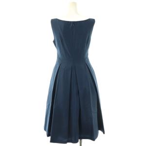 SYBILLA ノースリーブワンピース ミモレ ロング L 紺 ネイビー 黒 ブラック /AT OS