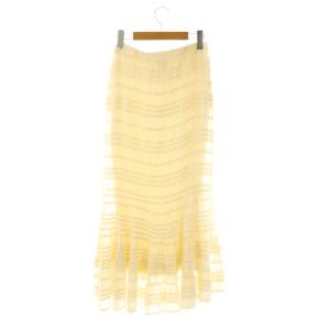 COCO DEAL 25SS ティアードマーメイドスカート ロング 1 オフホワイト /DF OS